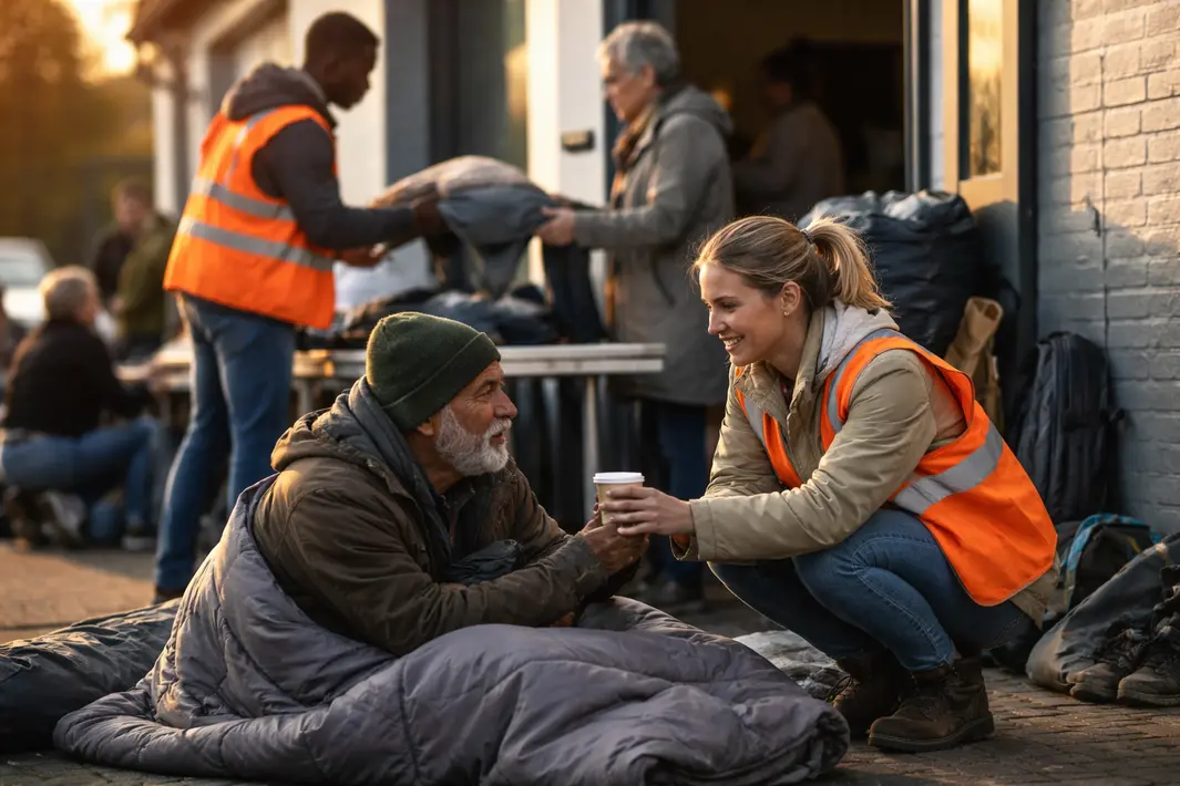 Dakloosheid, vrijwilligerswerk en de rol van een ondersteunend netwerk