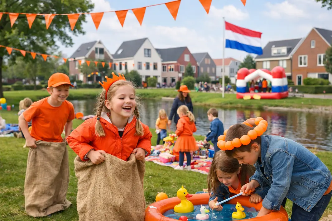 Feestelijke Koningsdagactiviteit voor kinderen in Filmwijk