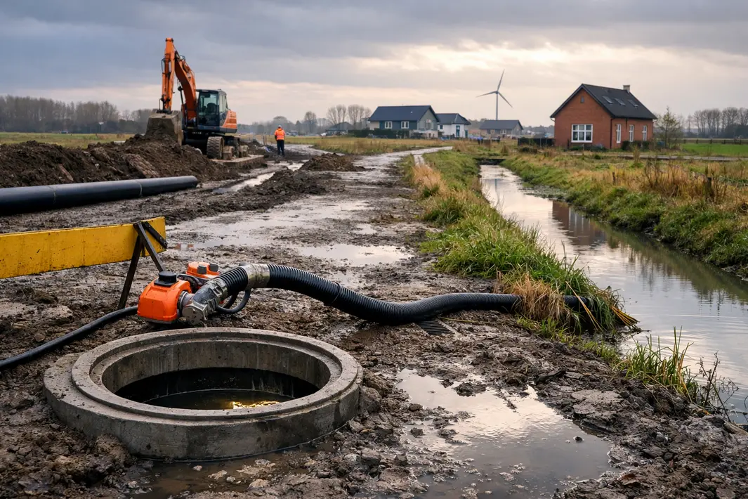 Gemeente neemt verantwoordelijkheid voor rioleringskosten in Oosterwold ondanks uitdagingen