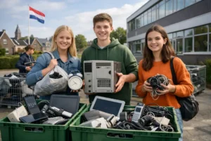 Leerlingen staan bovenaan bij inzameling van elektronisch afval