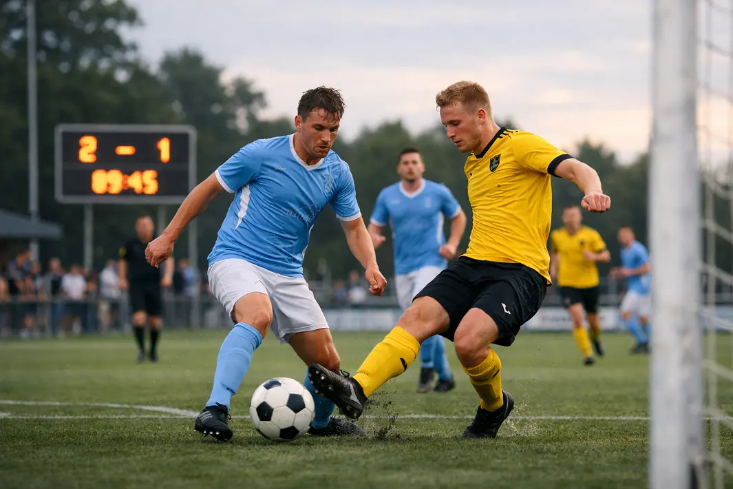 Waterwijk verliest nipt in spannende wedstrijd tegen sv Lunteren