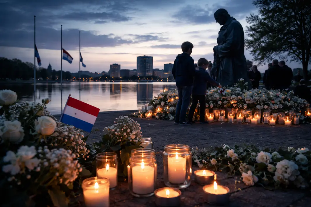 Herdenking Kinderdoden op 4 Mei in Almere met Foto Collage