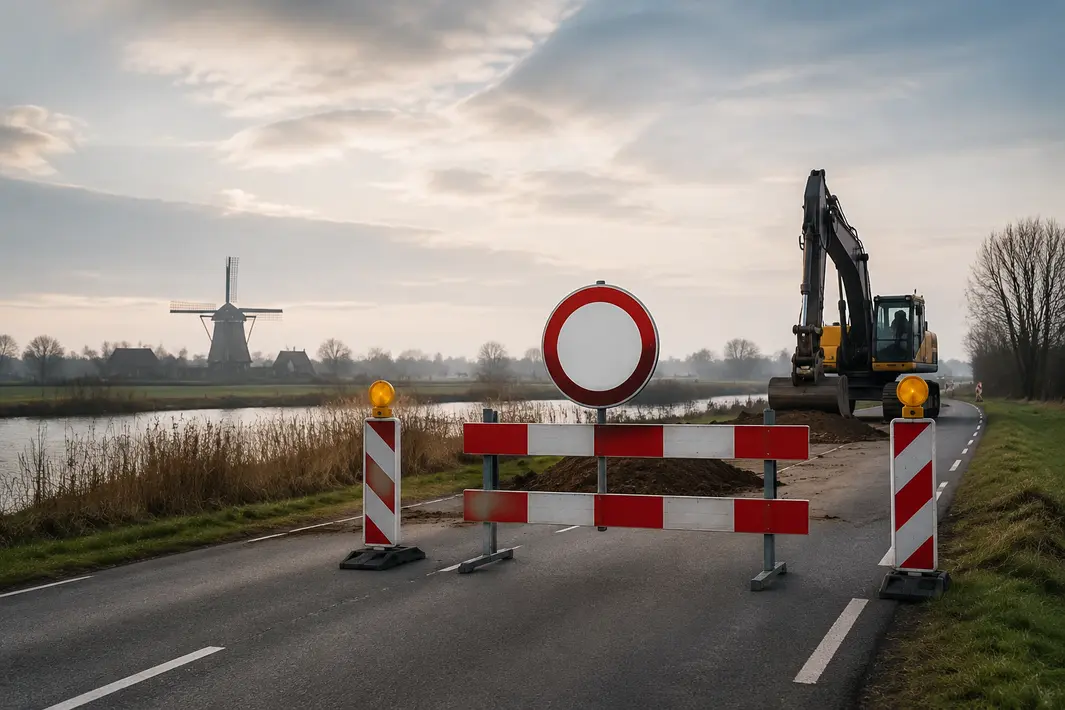 Vogelweg (N706) tijdelijk afgesloten voor werkzaamheden